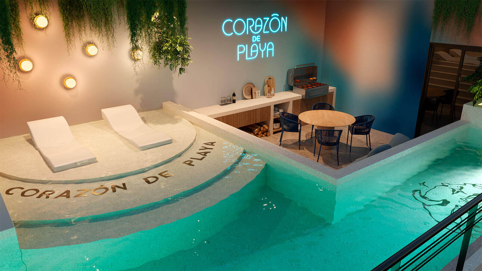 Corazón de playa